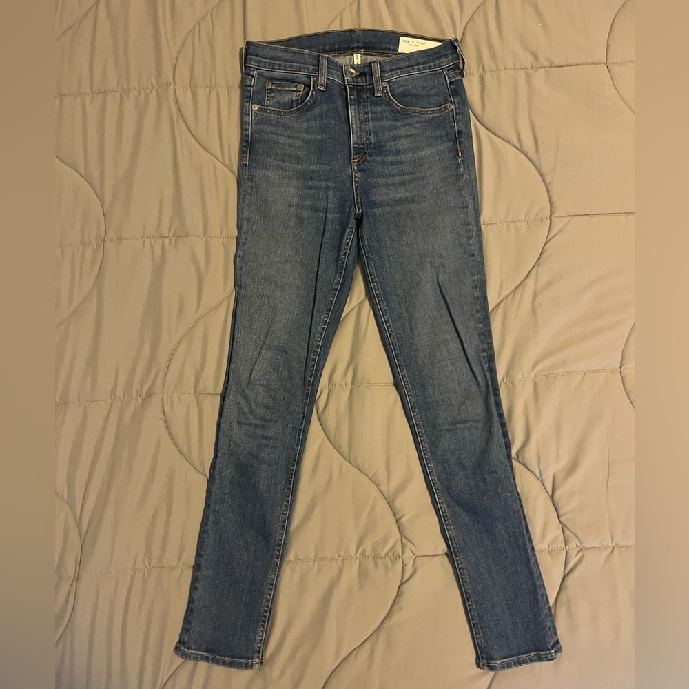 Rag & Bone High Rise Ankle Skinny Jeans